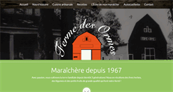 Desktop Screenshot of fermedesormes.ca